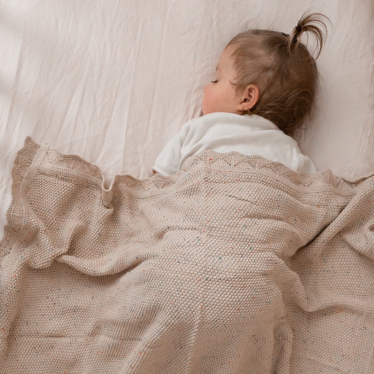Speckled Baby Blanket (Beige)