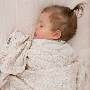 Speckled Baby Blanket (Cream)