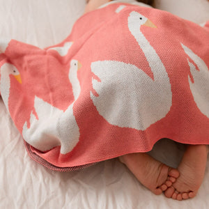 Swan Baby Blanket