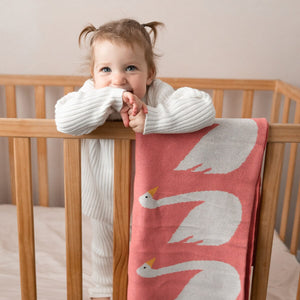 Swan Baby Blanket
