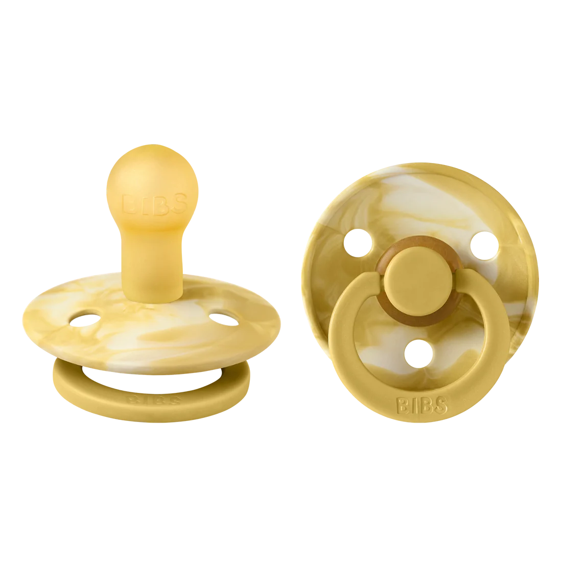 BIBS Tie Dye Double Pack (Mustard/Ivory)