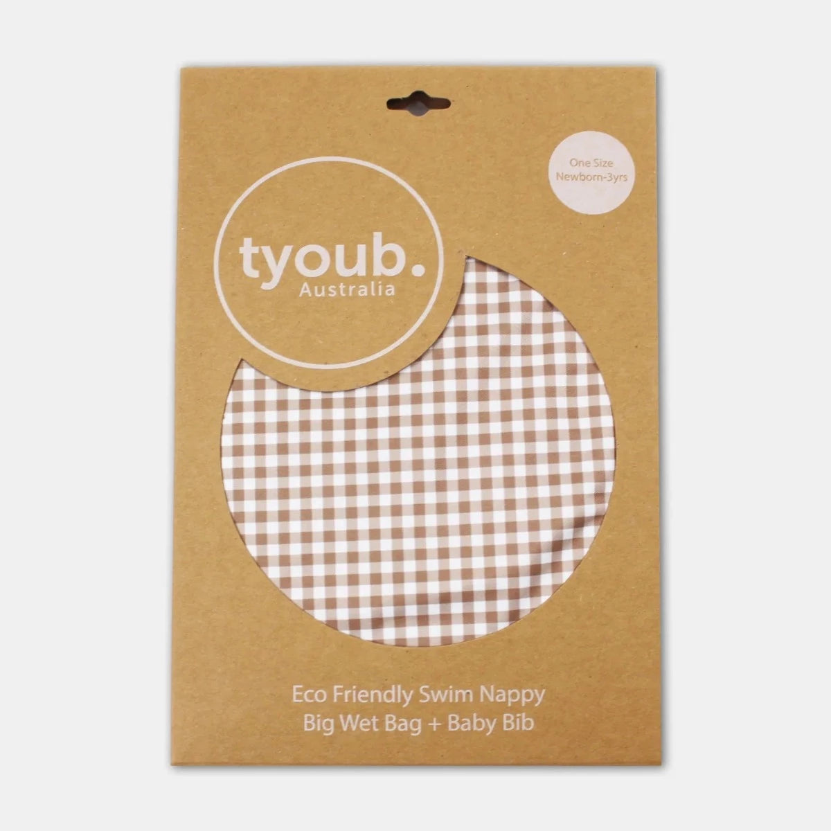 Swim Nappy Gift Set (Fawn Check)