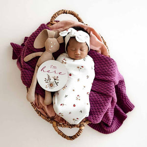 Ladybug & Hibiscus Reversible Milestone Cards