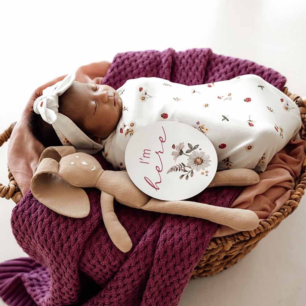 Ladybug Snuggle Swaddle & Topknot
