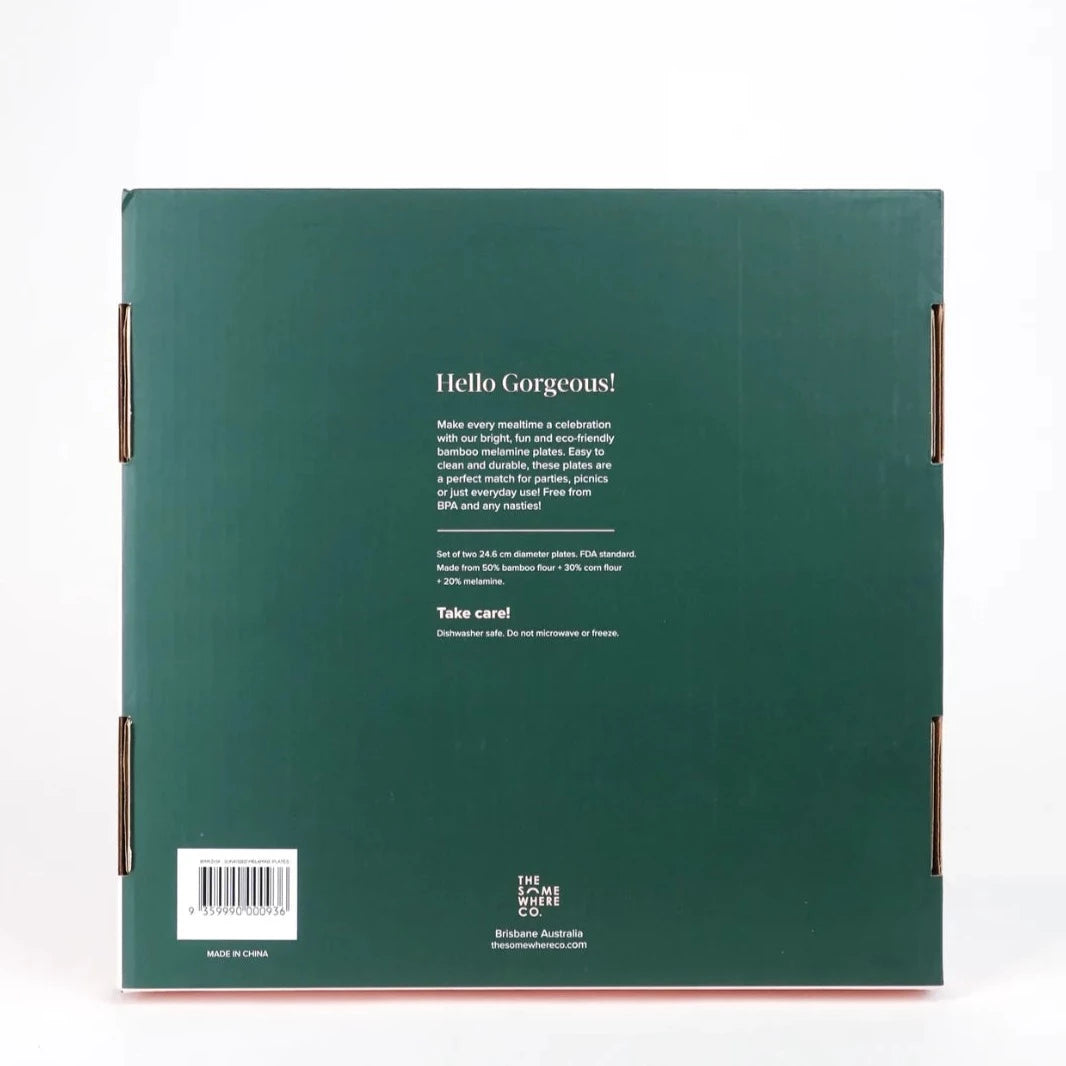 Starburst Bamboo Melamine Plates