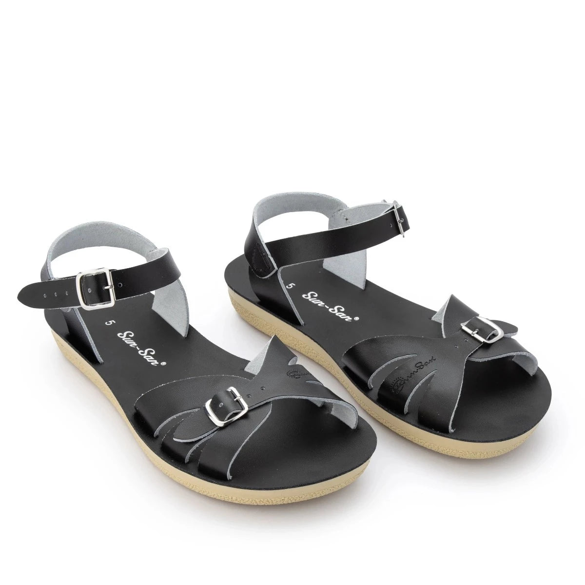 Salt Water Womens Boardwalk Sandals (Black)