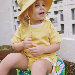 Goldie Waffle Tee (Sunshine)