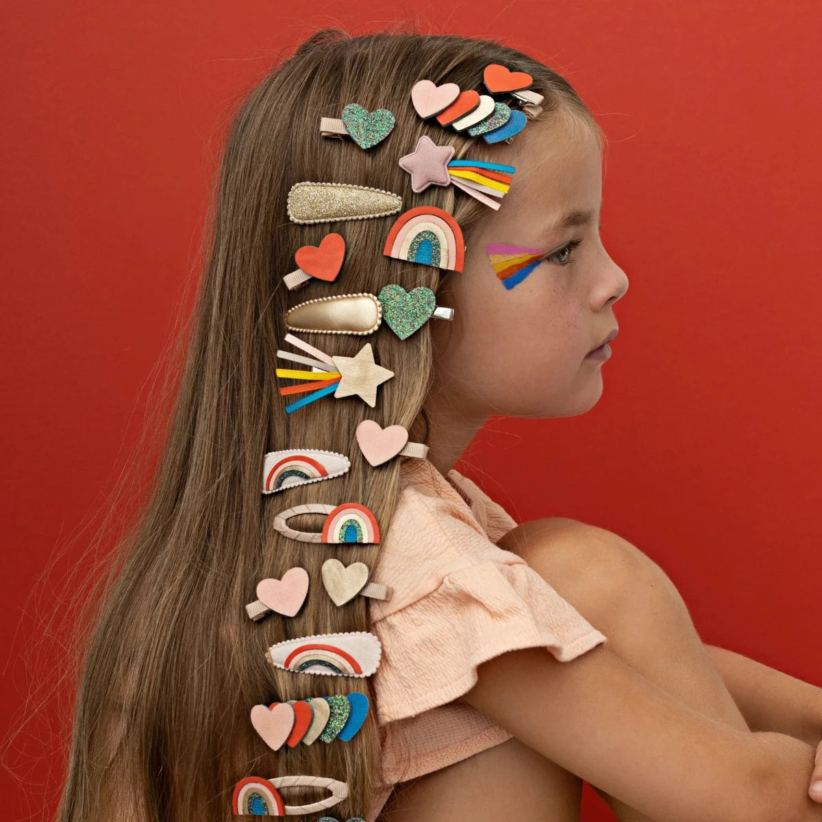 Rainbow Mabel Clips - Retro Rainbow
