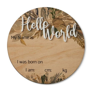 3D Birth Announcement - Hello World