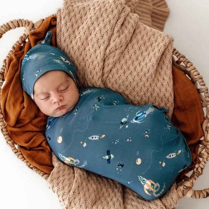 Rocket Snuggle Swaddle & Beanie