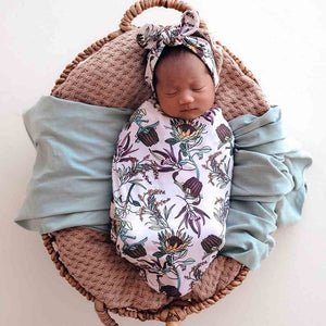 Banksia Snuggle Swaddle & Topknot