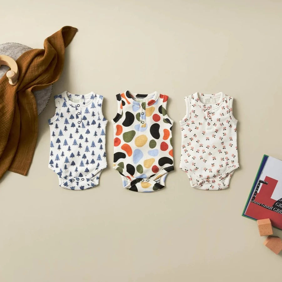 Winter Bouquet Waffle Tank Bodysuit