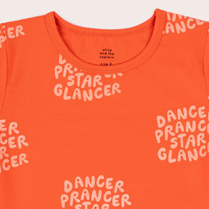 Prancer Dancer Star Glancer Tee (Fizzy Red)