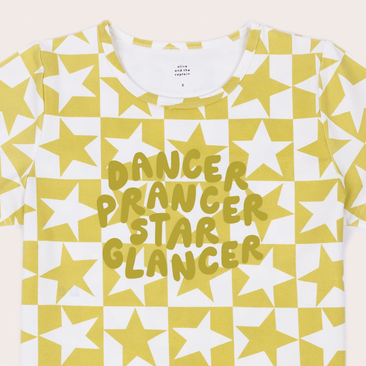 Prancer Dancer Star Glancer Tee (Yellow)