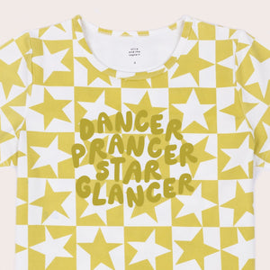 Prancer Dancer Star Glancer Tee (Yellow)