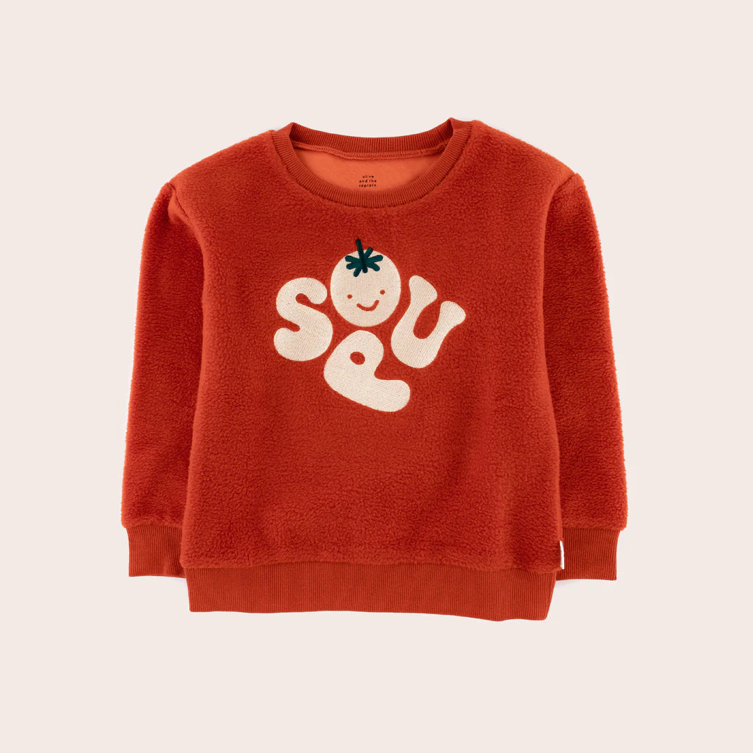 Soup Fleeced Relaxed Fit Sweater