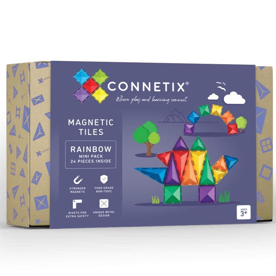 Connetix 24 Piece Rainbow Mini Pack
