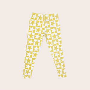 Yellow Super Stars Leggings