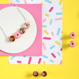 Donut Stud Earrings (Pink)