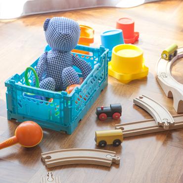 Mini Folding Crate (Cobalt Blue)