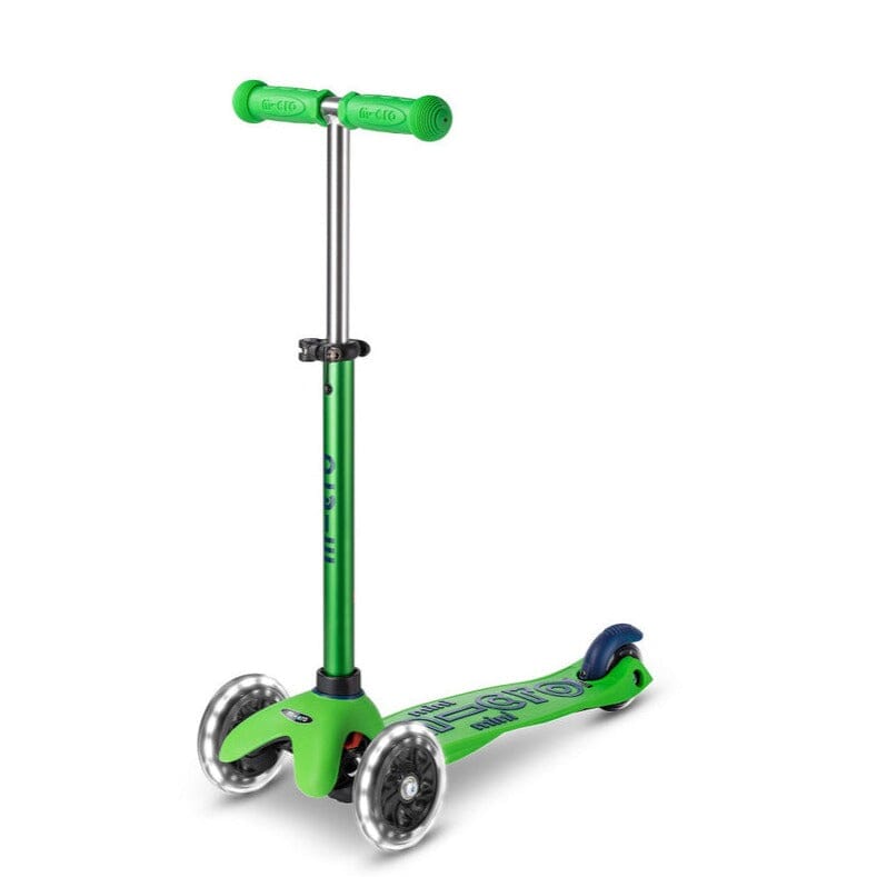 Mini Micro Deluxe LED Scooter (Green/Blue)