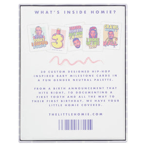 The Little Homie Milestone Cards