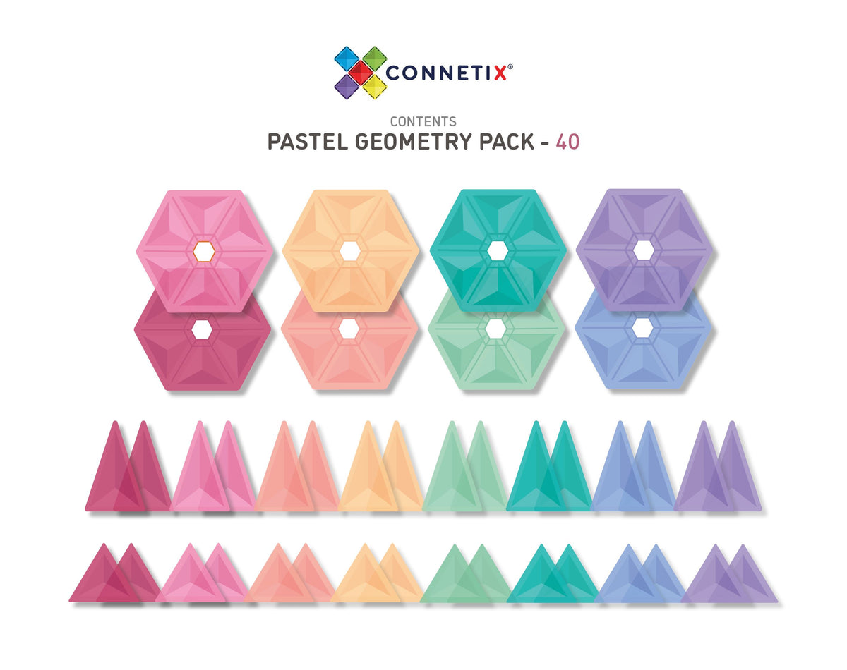 Pastel Geometry Pack 40 Piece