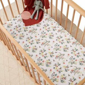 Festive Berry Fitted Cot Sheet (Limited Edition)