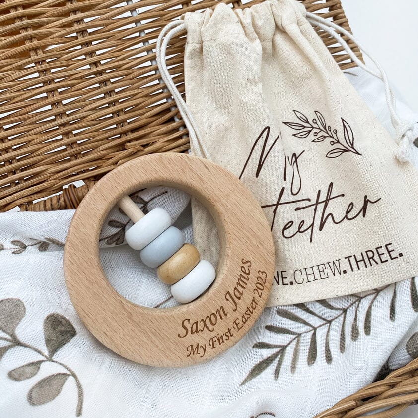 Easter Rattle Teether (Natural)