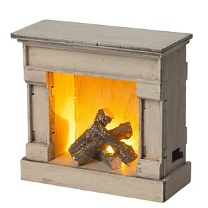 Minature Fireplace - Off White