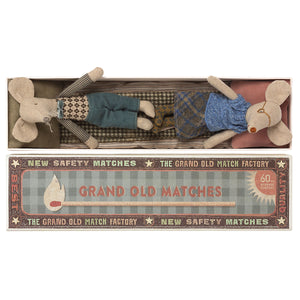 Grandma & Grandpa Mice in Match Box