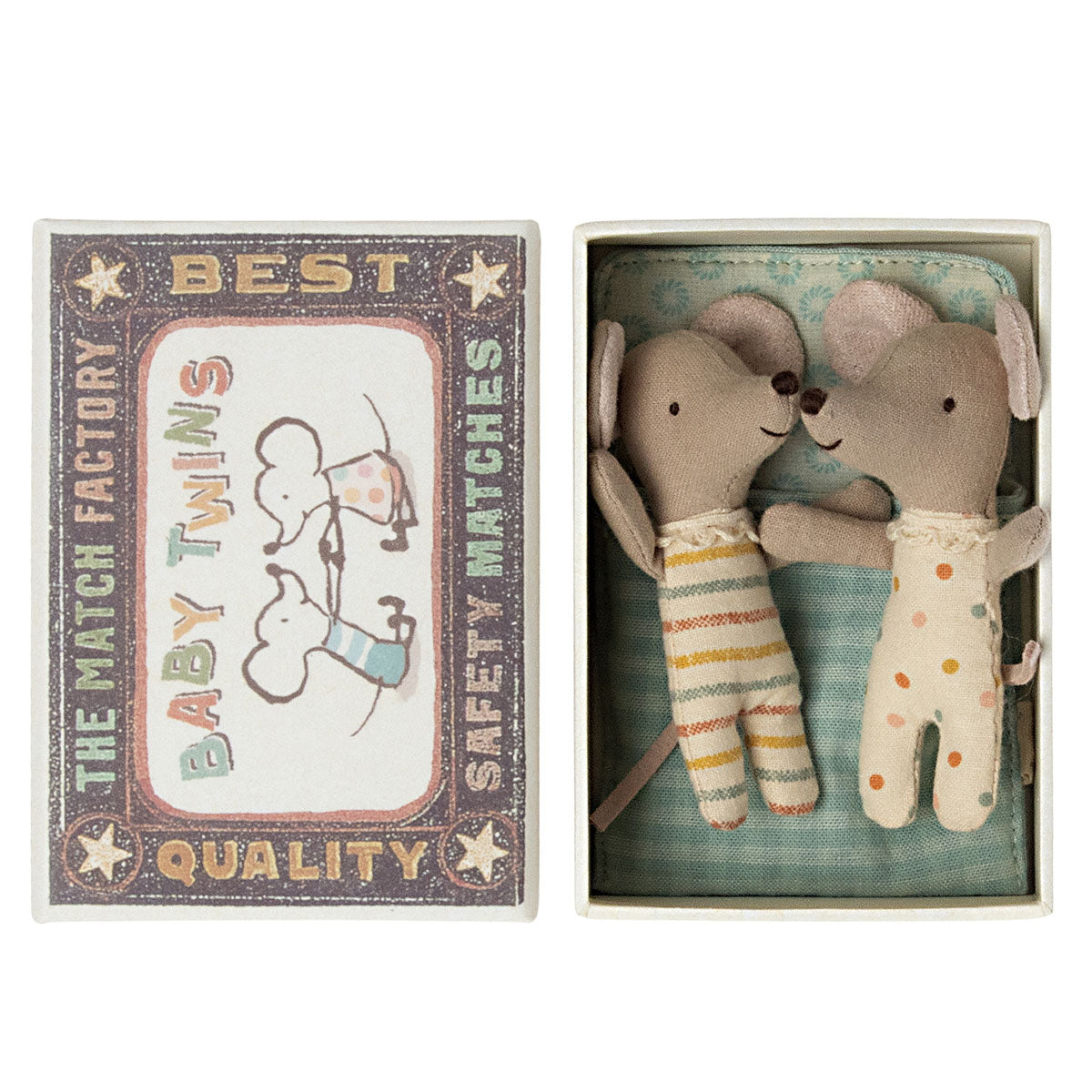 Twin Baby Mice in Matchbox - MY