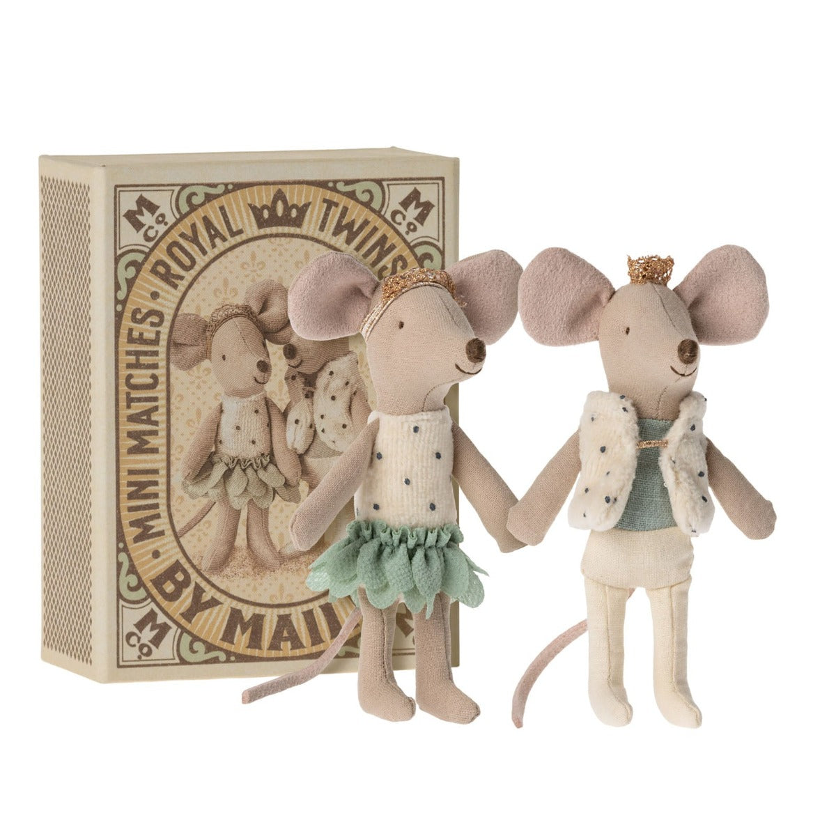 Royal Twins Mice in Box - Little Brother & Sister