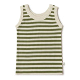 Olive Stripe Singlet