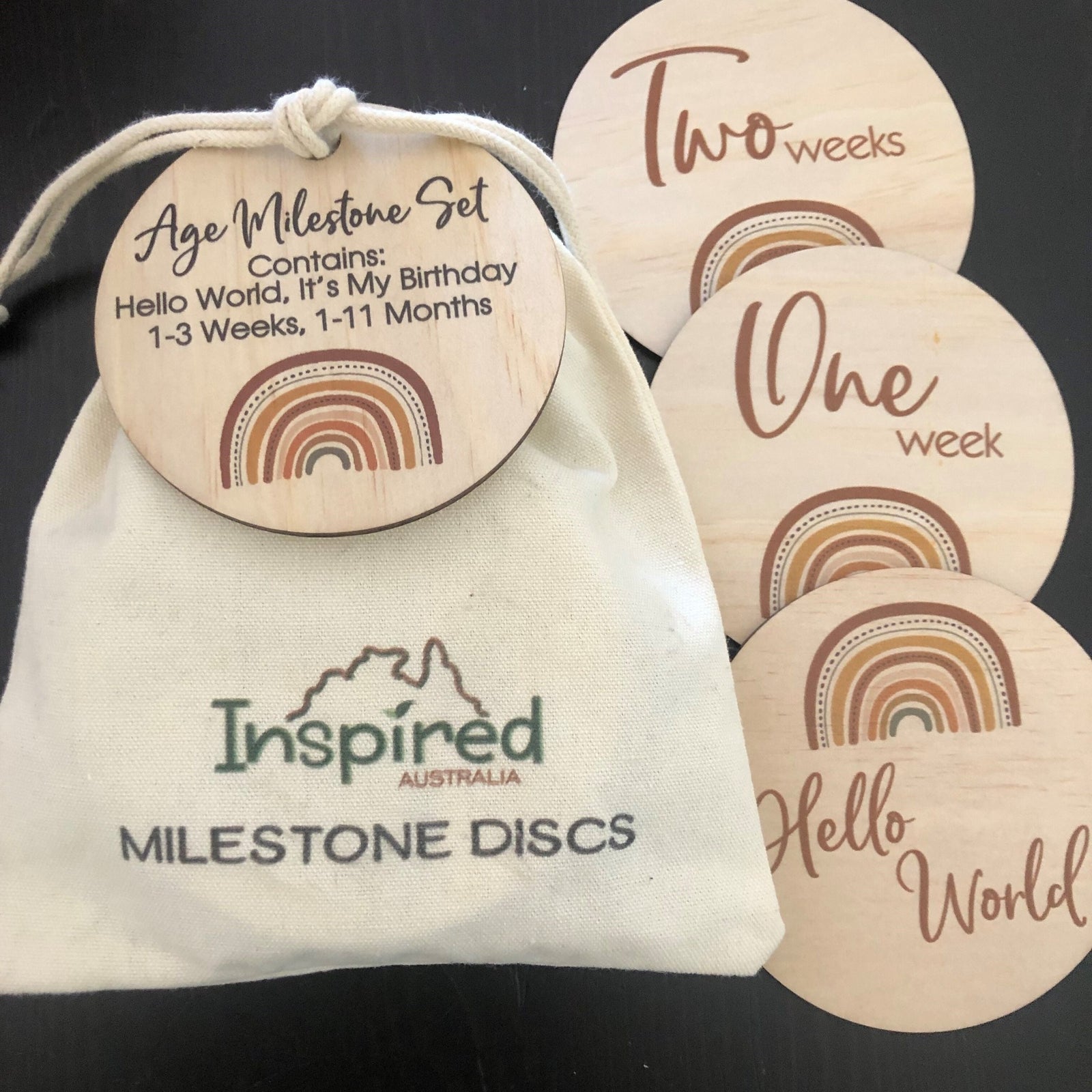 Age Milestone Discs - Rainbow