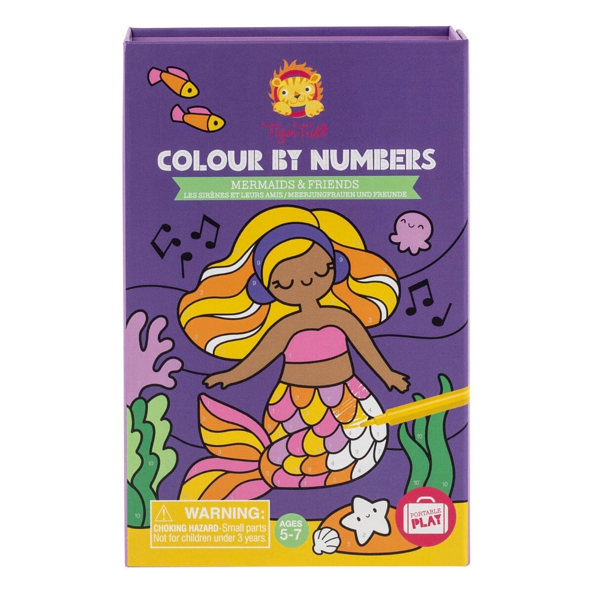 Colour By Numbers - Mermaids & Friends