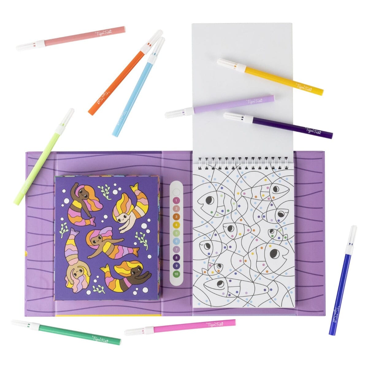 Colour By Numbers - Mermaids & Friends