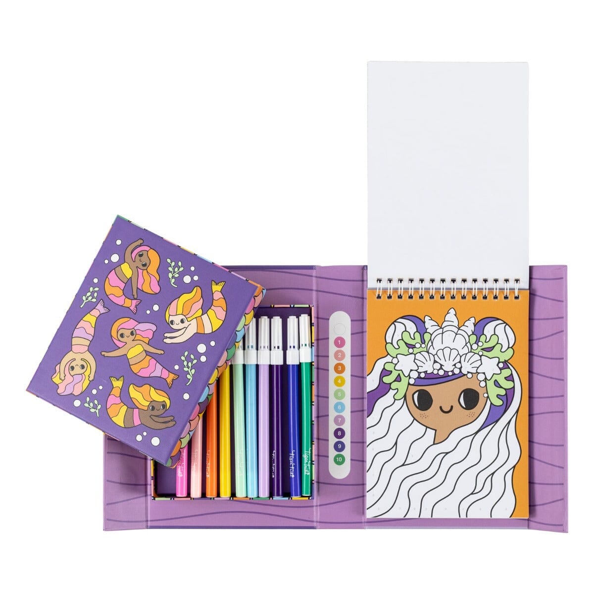 Colour By Numbers - Mermaids & Friends