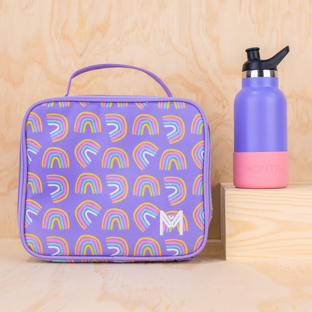 Medium Insulated Lunch Bag (Rainbows)