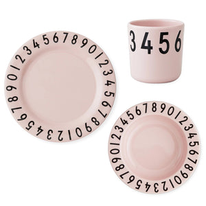 Numbers Dinner Set - Pink