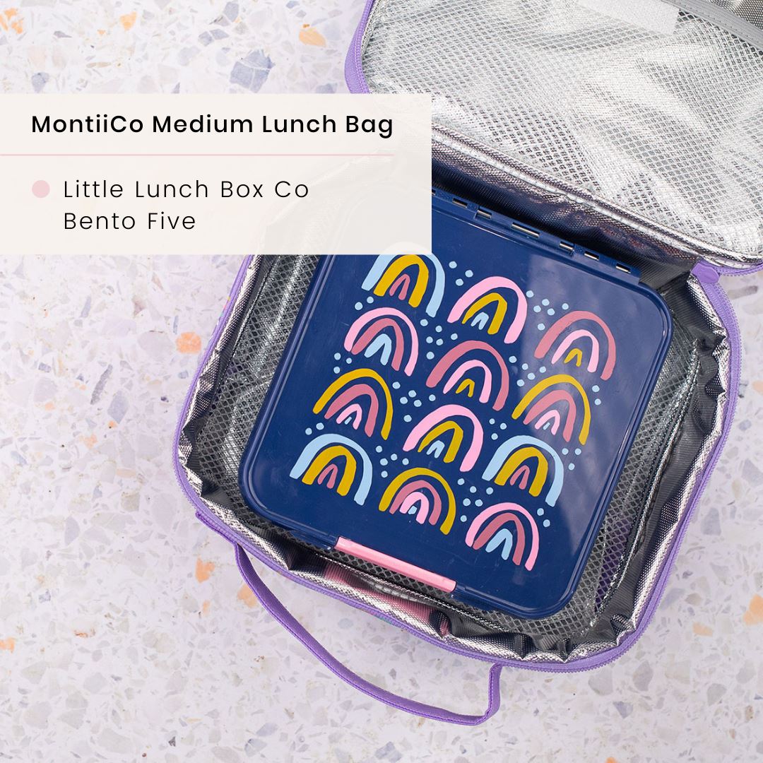 Medium Insulated Lunch Bag (Rainbows)