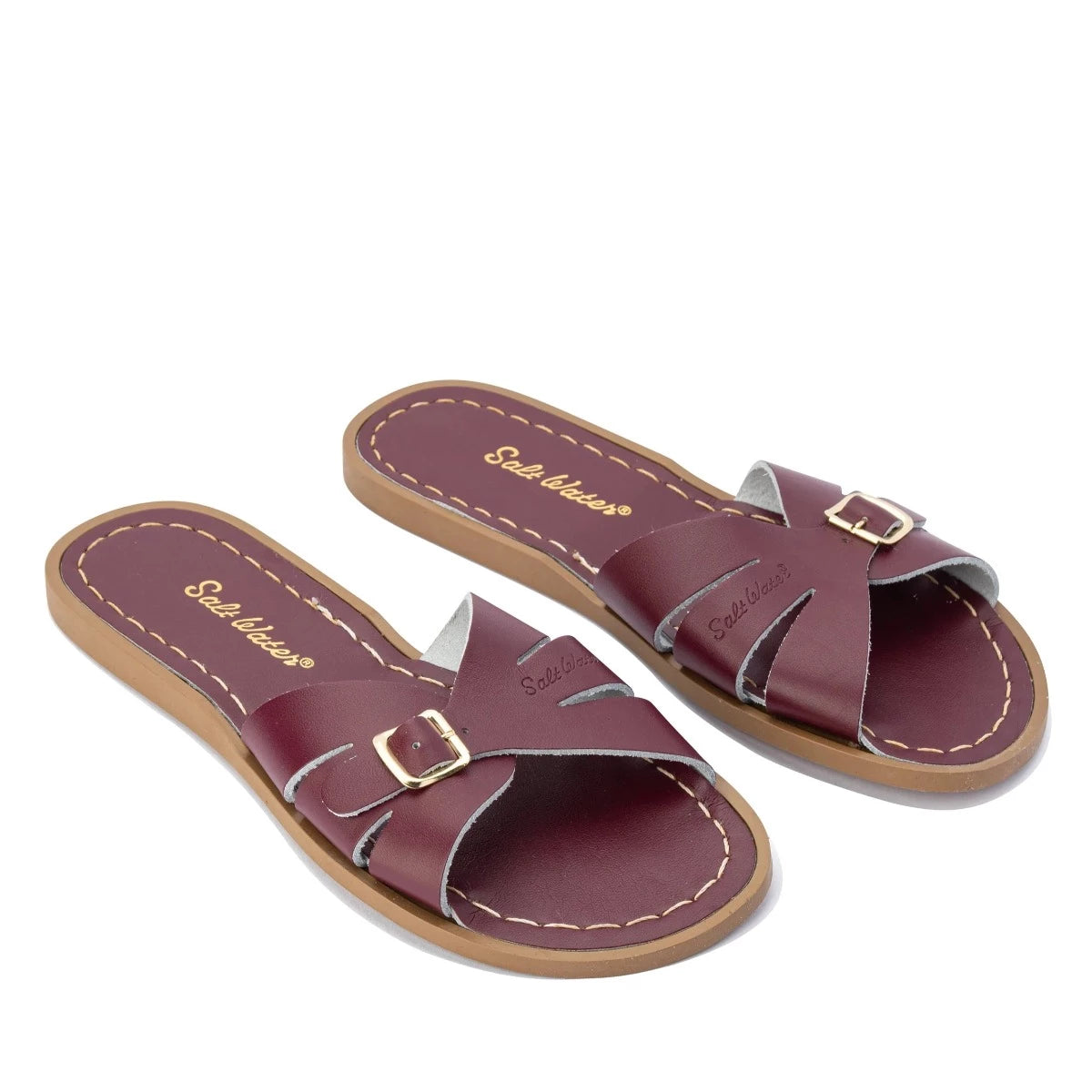 Salt Water Womens Classic Slides (Claret)