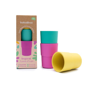 Plant Based Cups - 3 Pack (Tropical)
