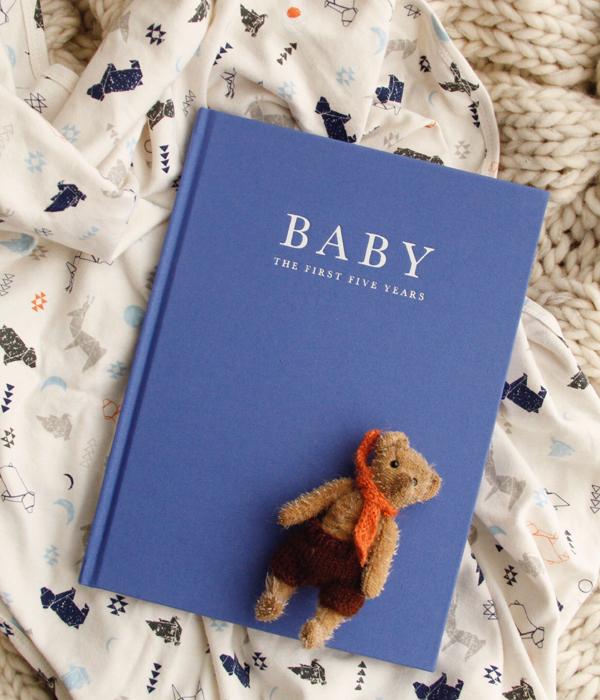 Baby Journal Birth to 5 Years (Blue)