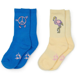 Peace Flamingo Socks