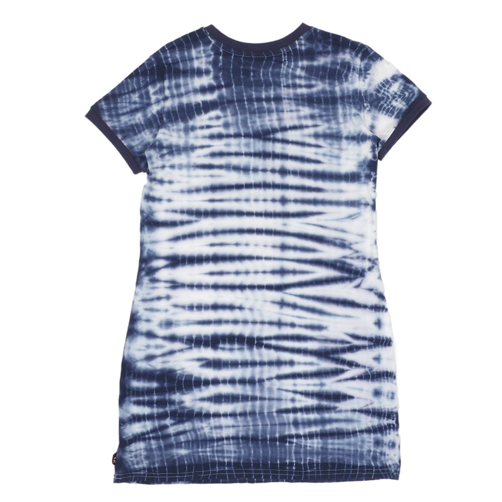 Peace Out Tie Dye Ringer Dress (Tiger)