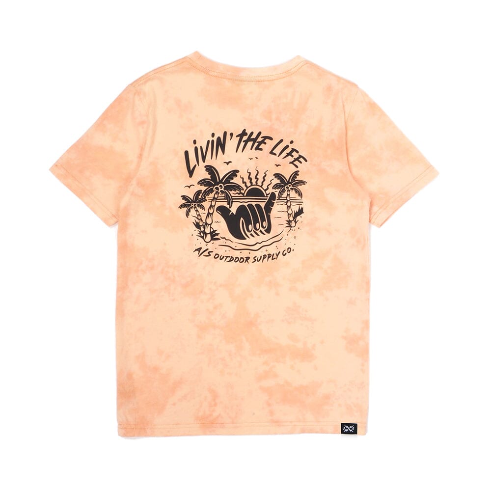 Island Tie Dye Tee (Peach)