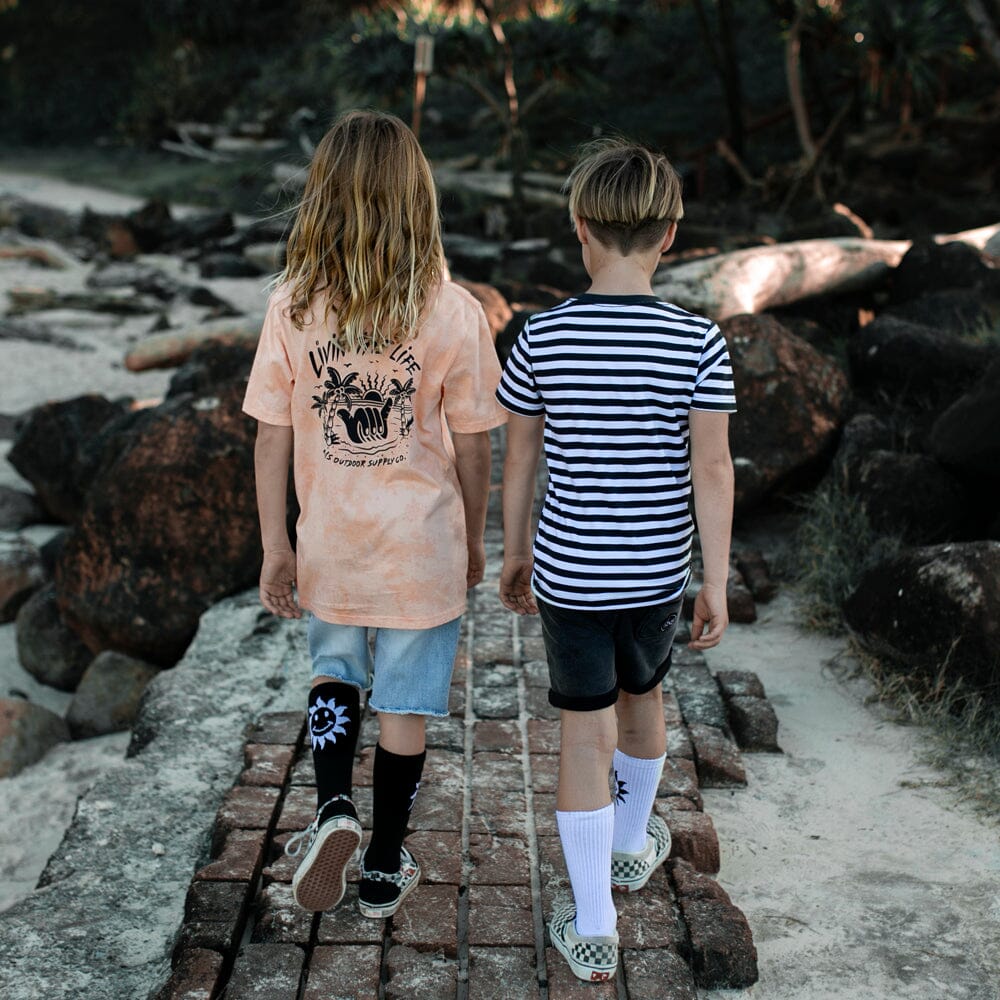 Island Tie Dye Tee (Peach)