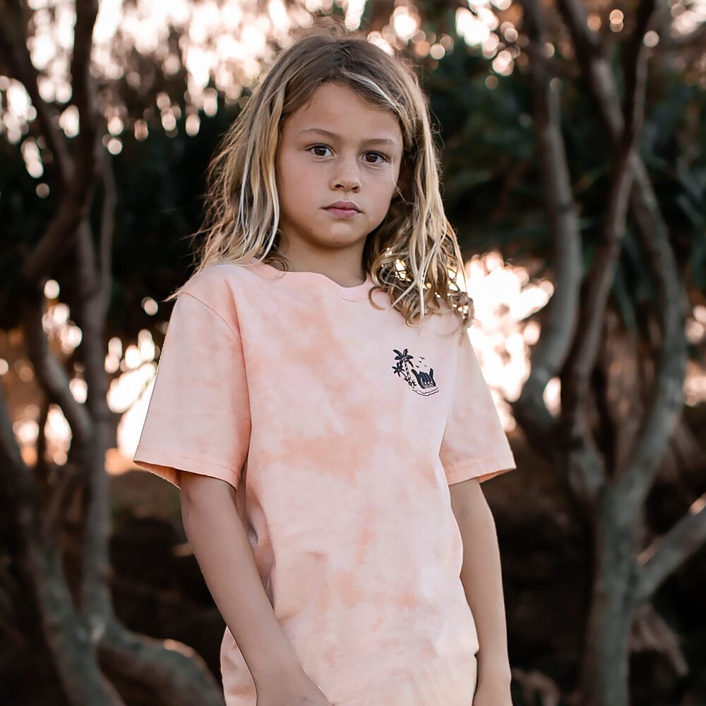 Island Tie Dye Tee (Peach)