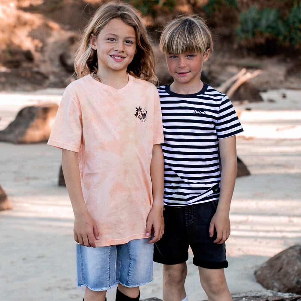 Island Tie Dye Tee (Peach)